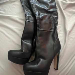 Knee high platforms boots